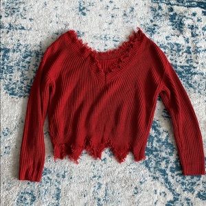 Red Sweater (distressed)